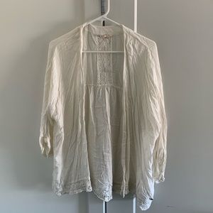 Roxy White Lace Kimono
